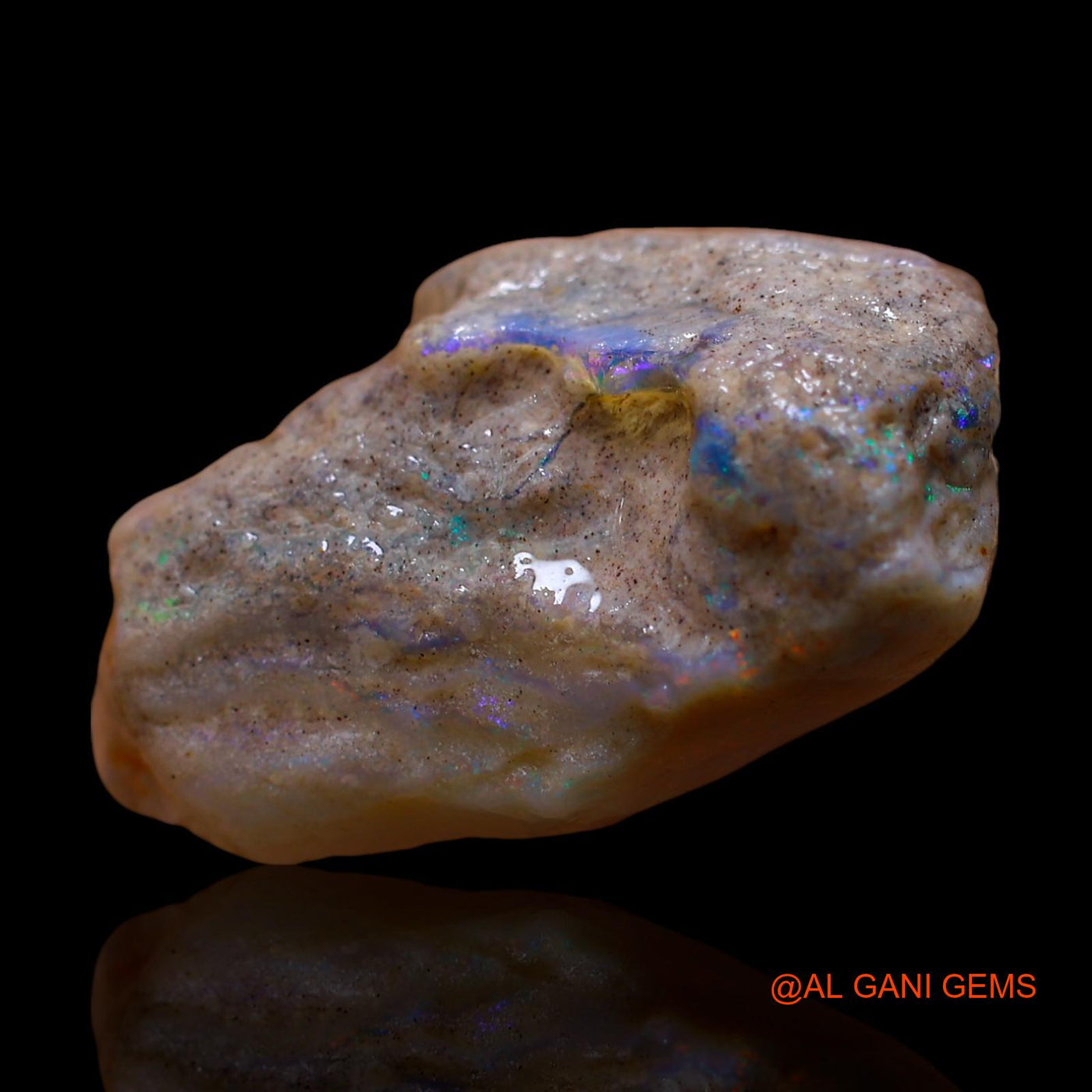 37.00 Cts Natural Australian Fire Opal Loose Gemstone Fancy Rough 26x22x13 mm RE-617