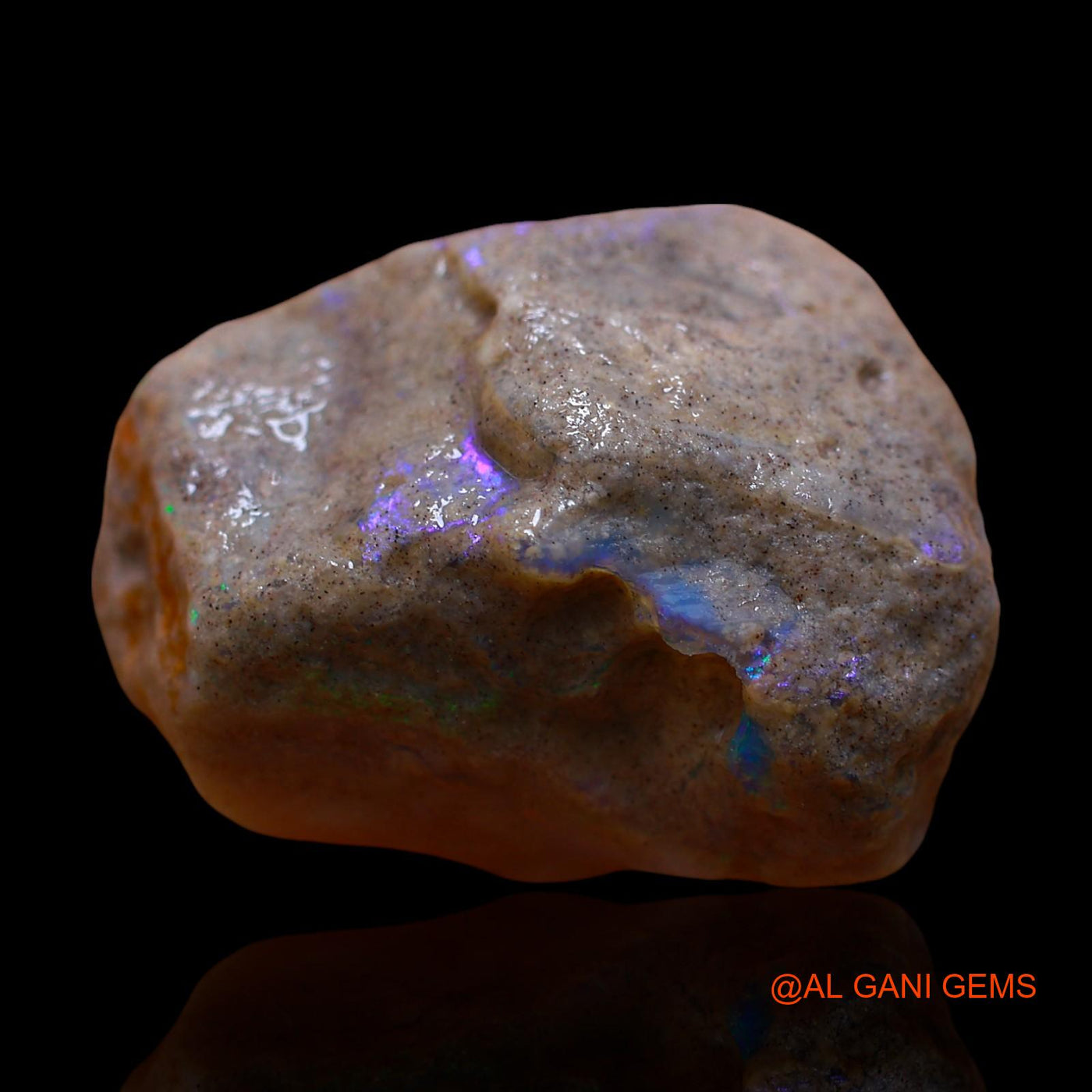 37.00 Cts Natural Australian Fire Opal Loose Gemstone Fancy Rough 26x22x13 mm RE-617