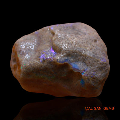 37.00 Cts Natural Australian Fire Opal Loose Gemstone Fancy Rough 26x22x13 mm RE-617