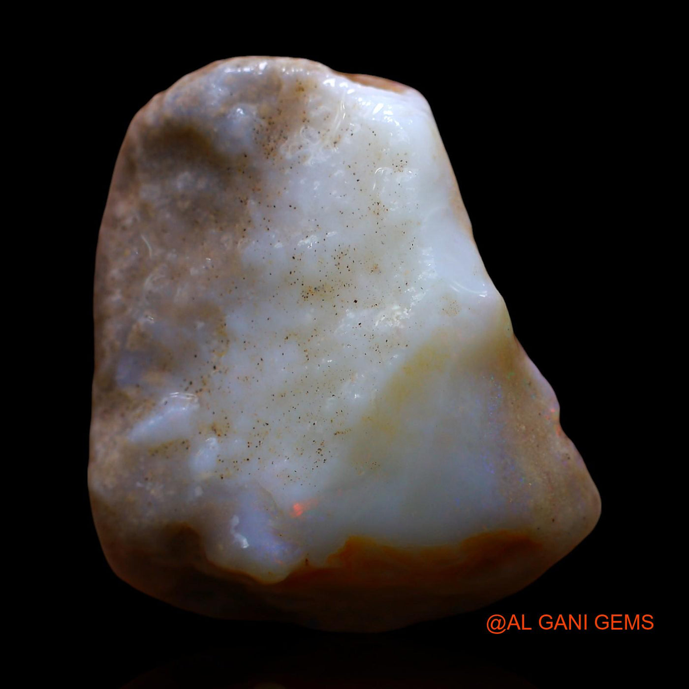 37.00 Cts Natural Australian Fire Opal Loose Gemstone Fancy Rough 26x22x13 mm RE-617
