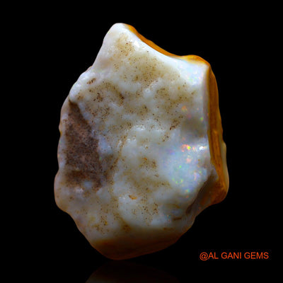 28.00 Cts Natural Australian Fire Opal Fancy Rough Loose Gemstone For Jewelry 28x21x9 mm RE-618