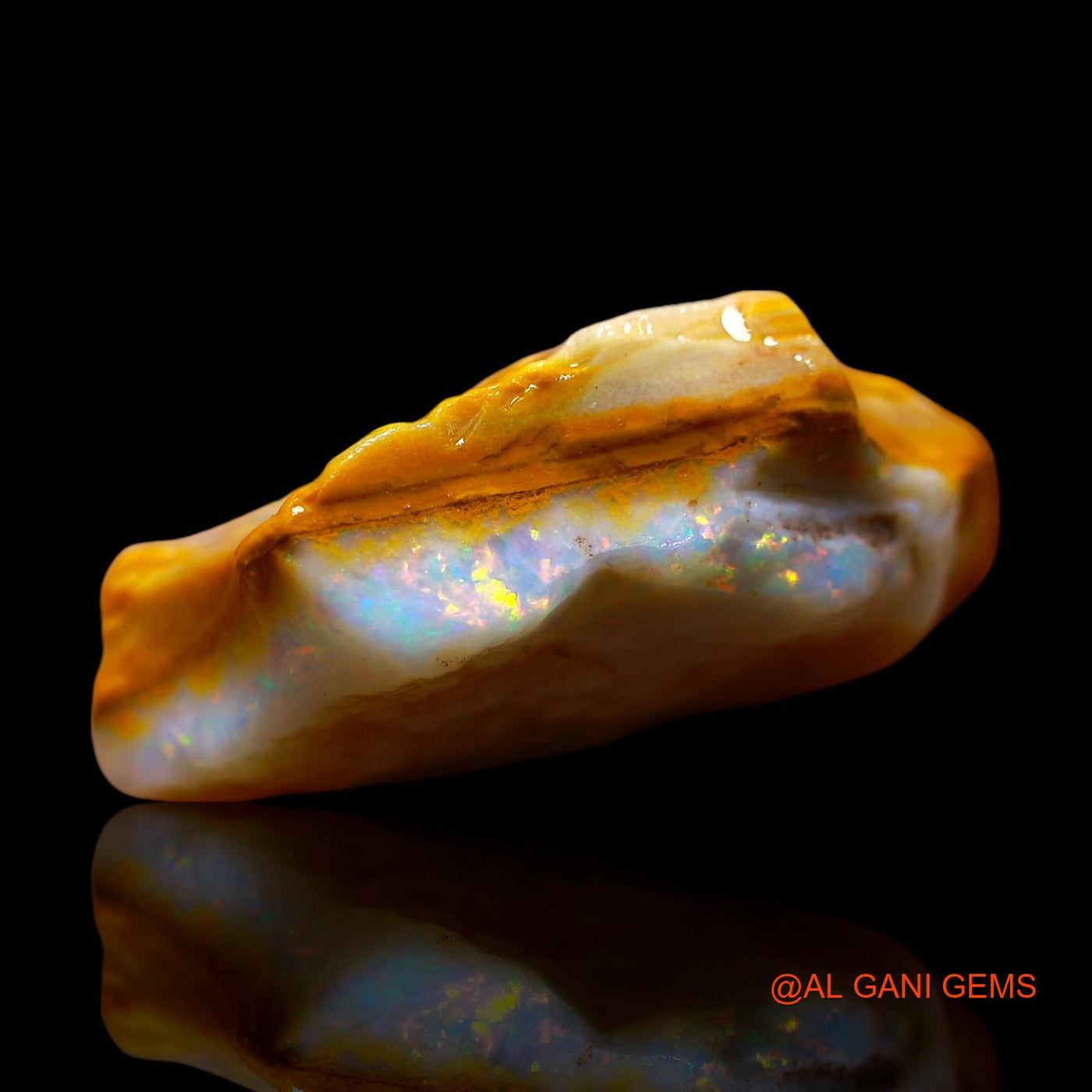 28.00 Cts Natural Australian Fire Opal Fancy Rough Loose Gemstone For Jewelry 28x21x9 mm RE-618