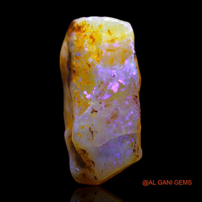 28.00 Cts Natural Australian Fire Opal Loose Gemstone Fancy Rough 26x16x12 mm RE-619