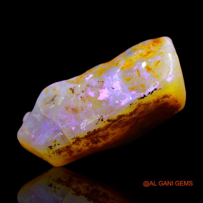 28.00 Cts Natural Australian Fire Opal Loose Gemstone Fancy Rough 26x16x12 mm RE-619
