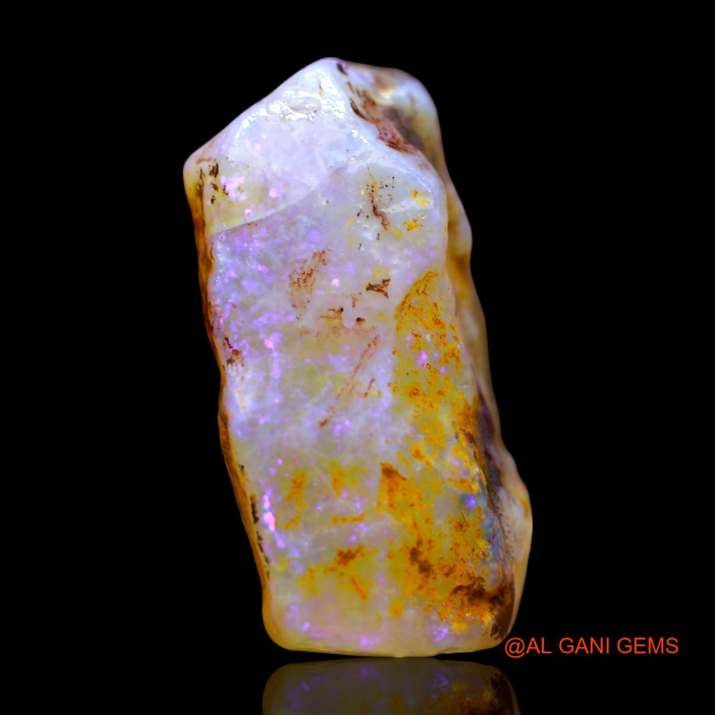 28.00 Cts Natural Australian Fire Opal Loose Gemstone Fancy Rough 26x16x12 mm RE-619