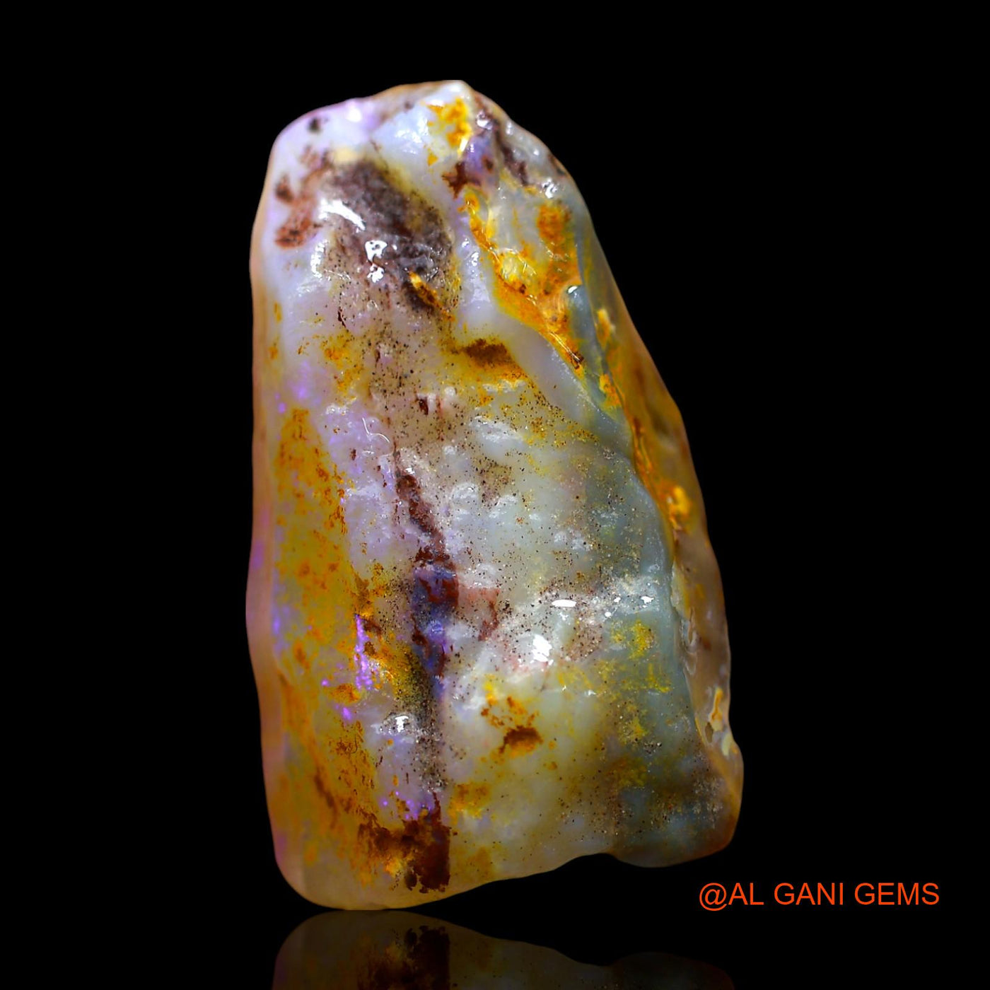 28.00 Cts Natural Australian Fire Opal Loose Gemstone Fancy Rough 26x16x12 mm RE-619