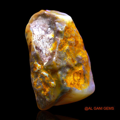 28.00 Cts Natural Australian Fire Opal Loose Gemstone Fancy Rough 26x16x12 mm RE-619