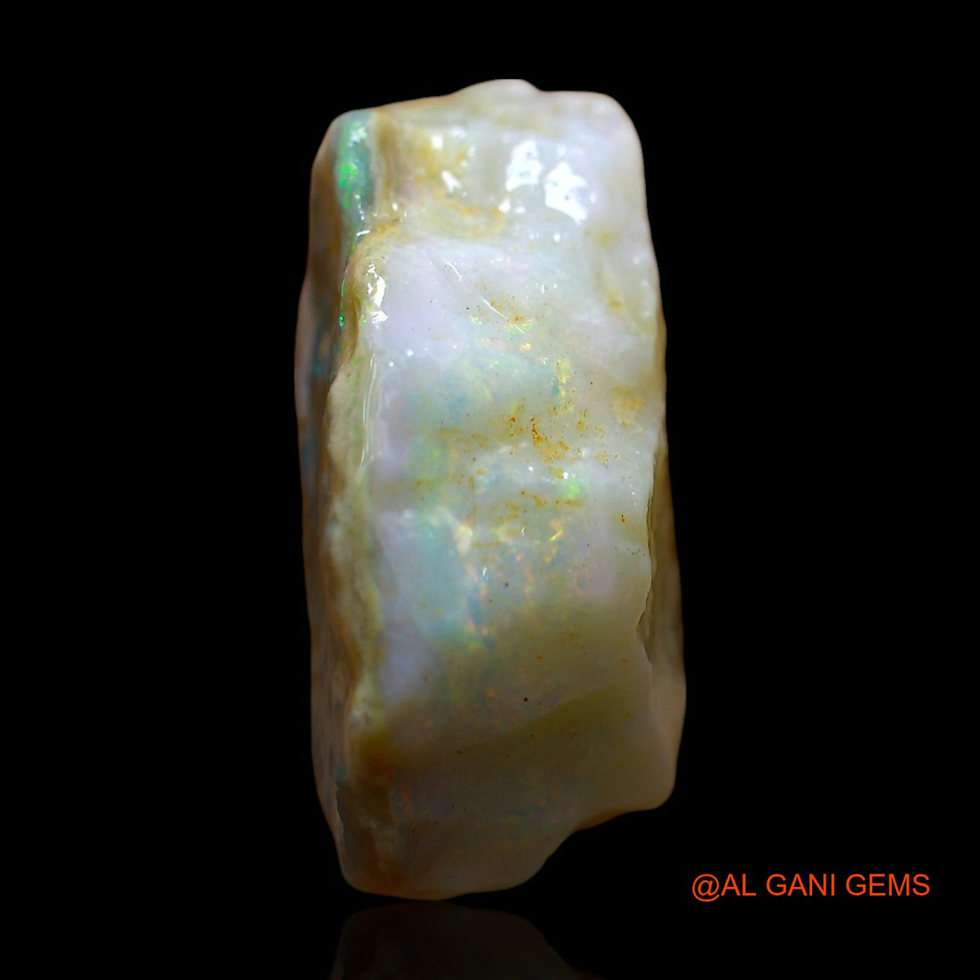 Natural Untreated Fire Opal Loose Gemstone Fancy Rough From Australia 11.00 Cts 20x12x8 mm RE-61