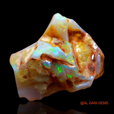 16.00 Cts Natural Australian Fire Opal Loose Gemstone Fancy Rough 25x22x8 mm RE-620