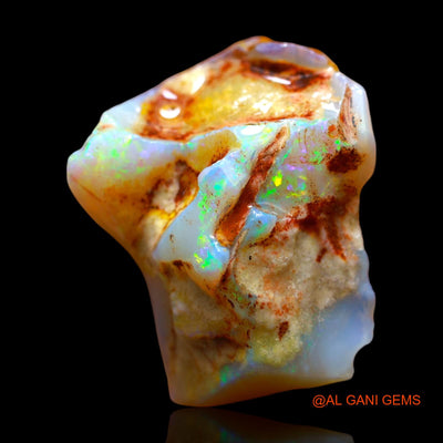 16.00 Cts Natural Australian Fire Opal Loose Gemstone Fancy Rough 25x22x8 mm RE-620