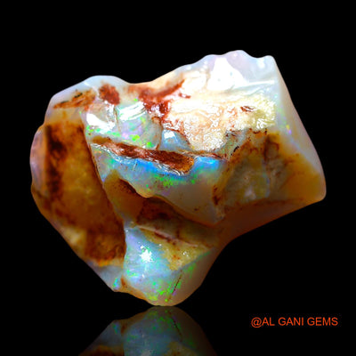 16.00 Cts Natural Australian Fire Opal Loose Gemstone Fancy Rough 25x22x8 mm RE-620