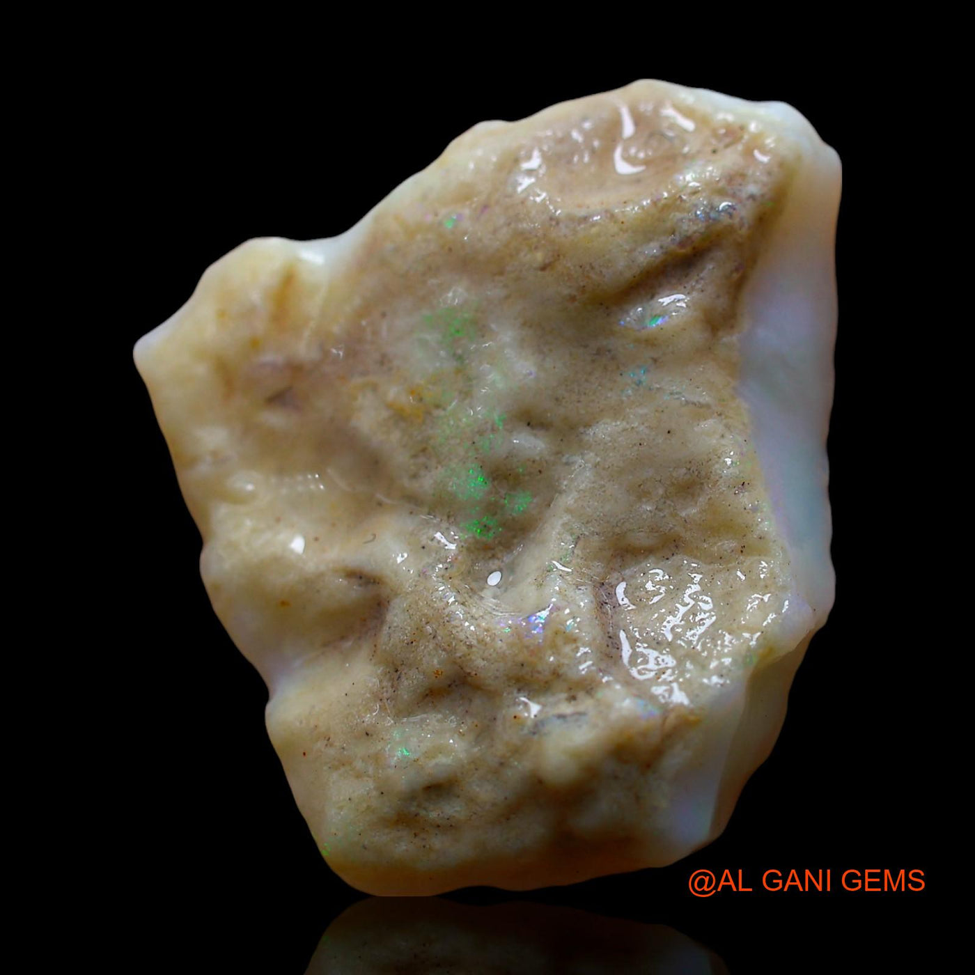 20.00 Cts Natural Australian Fire Opal Loose Gemstone Fancy Rough 23x22x7 mm RE-624