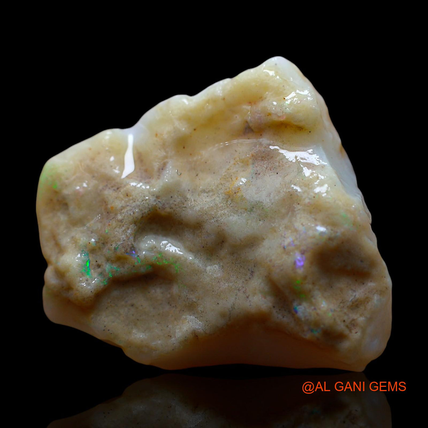 20.00 Cts Natural Australian Fire Opal Loose Gemstone Fancy Rough 23x22x7 mm RE-624