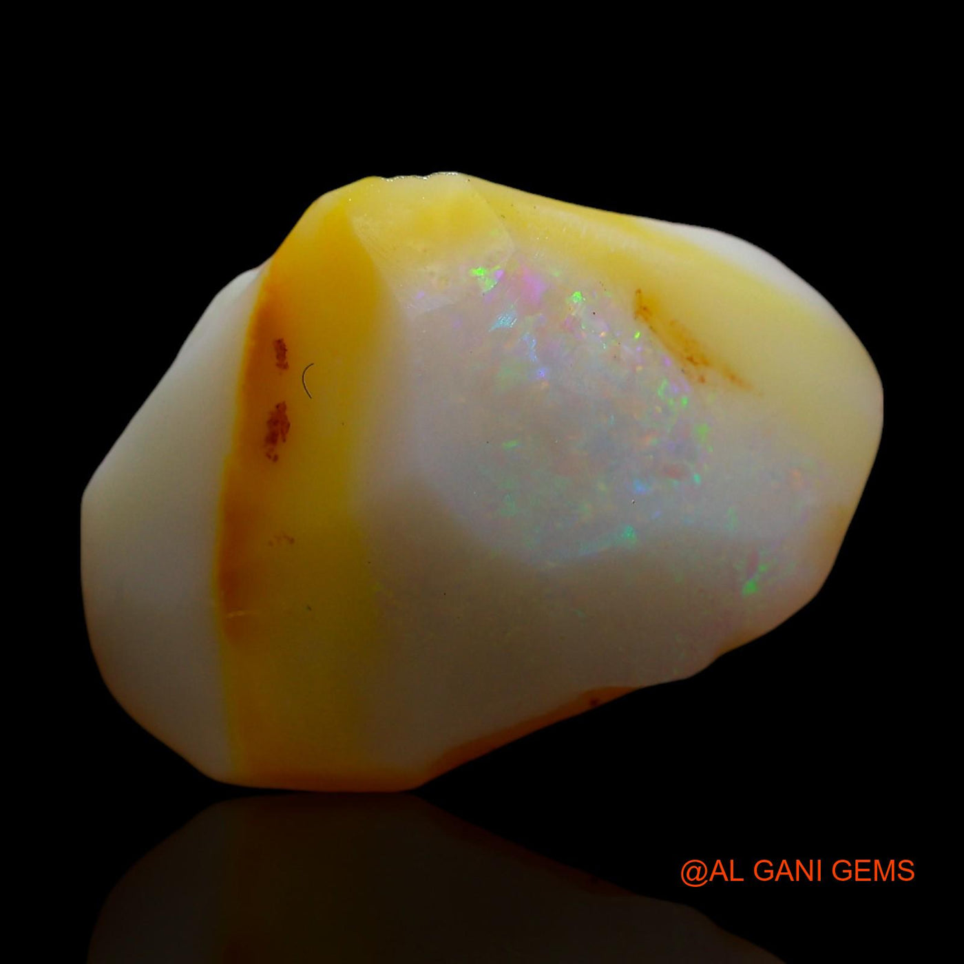 8.00 Cts Natural Australian Fire Opal Loose Gemstone Fancy Rough 19x13x8 mm RE-62