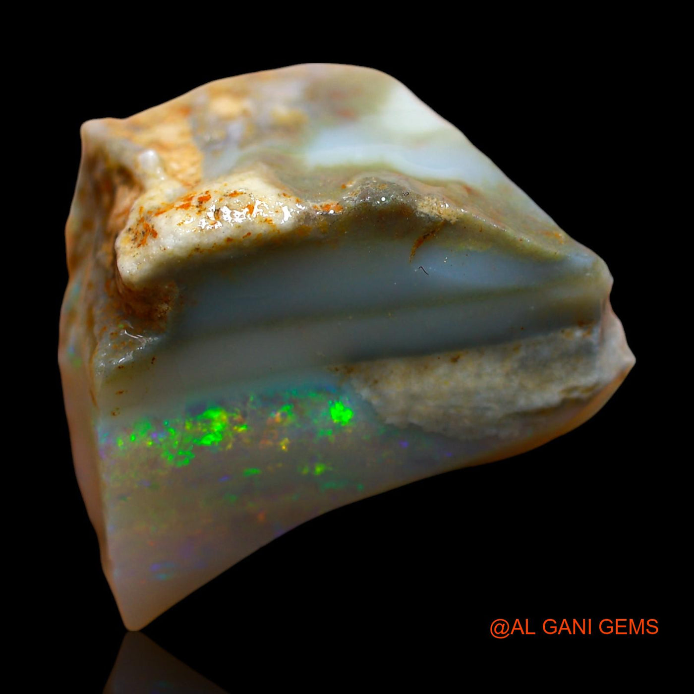 17.00 Cts Natural Australian Fire Opal Loose Gemstone Fancy Rough 20x17x10 mm RE-636