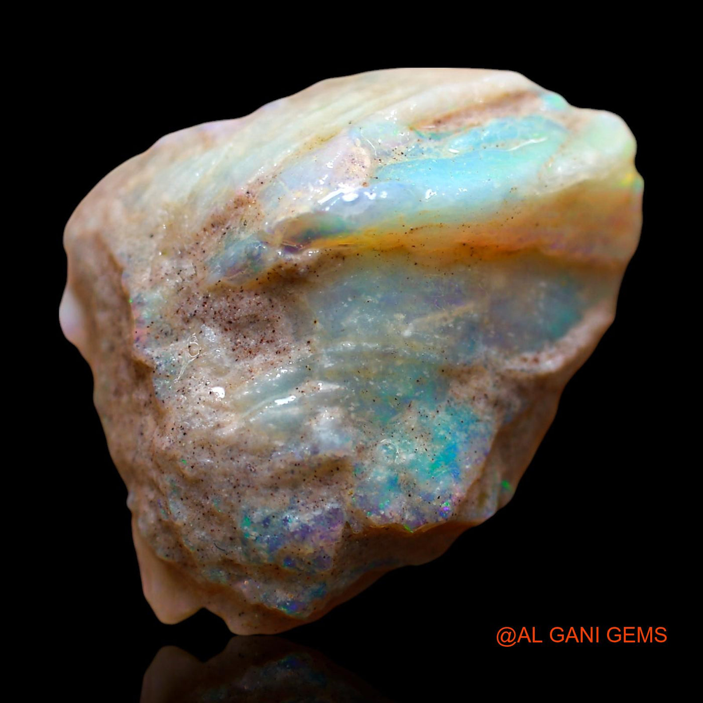 15.00 Cts Natural Australian Fire Opal Fancy Rough Loose Gemstone For Jewelry 22x19x8 mm RE-640