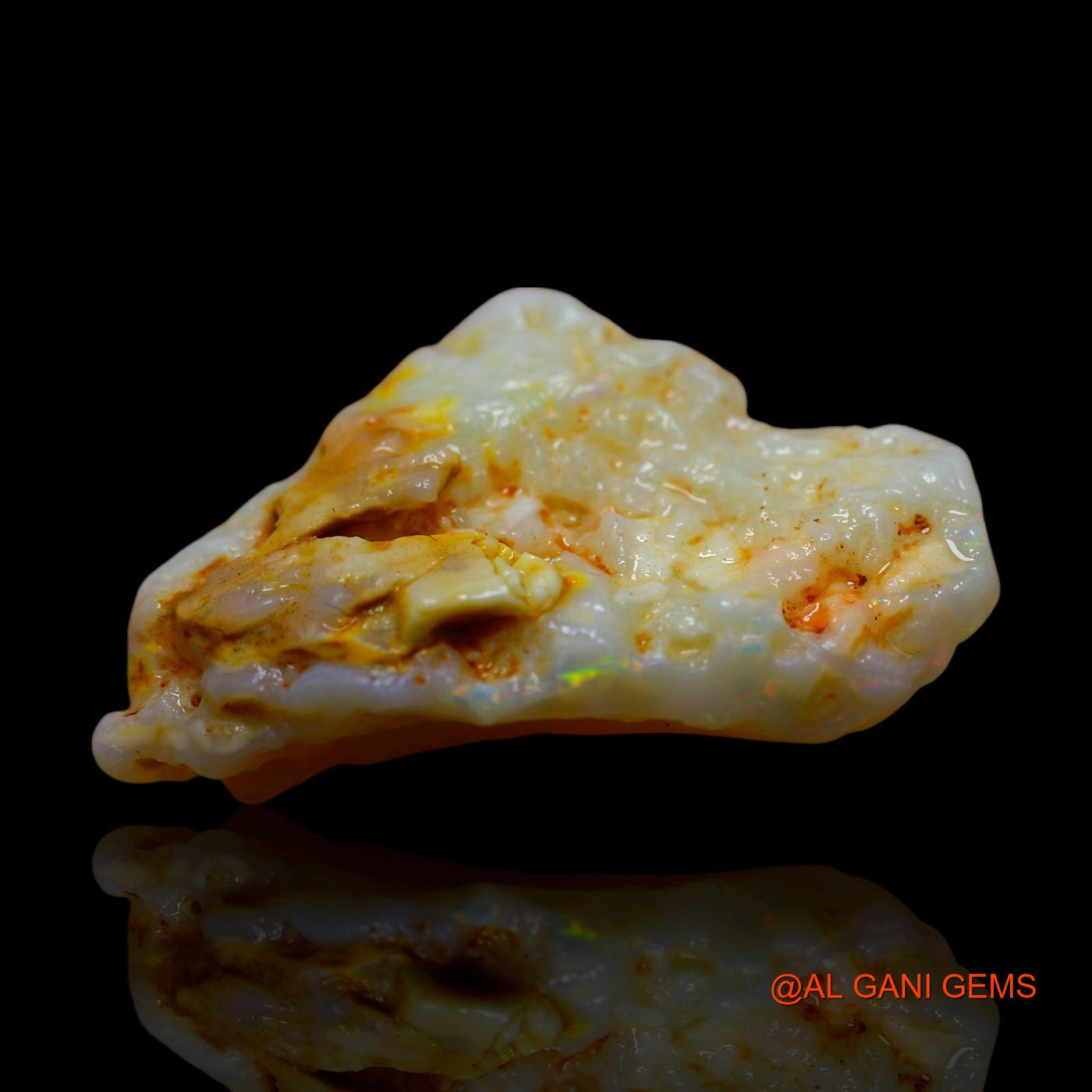 12.00 Cts Natural Australian Fire Opal Loose Gemstone Fancy Rough 28x19x5 mm RE-642