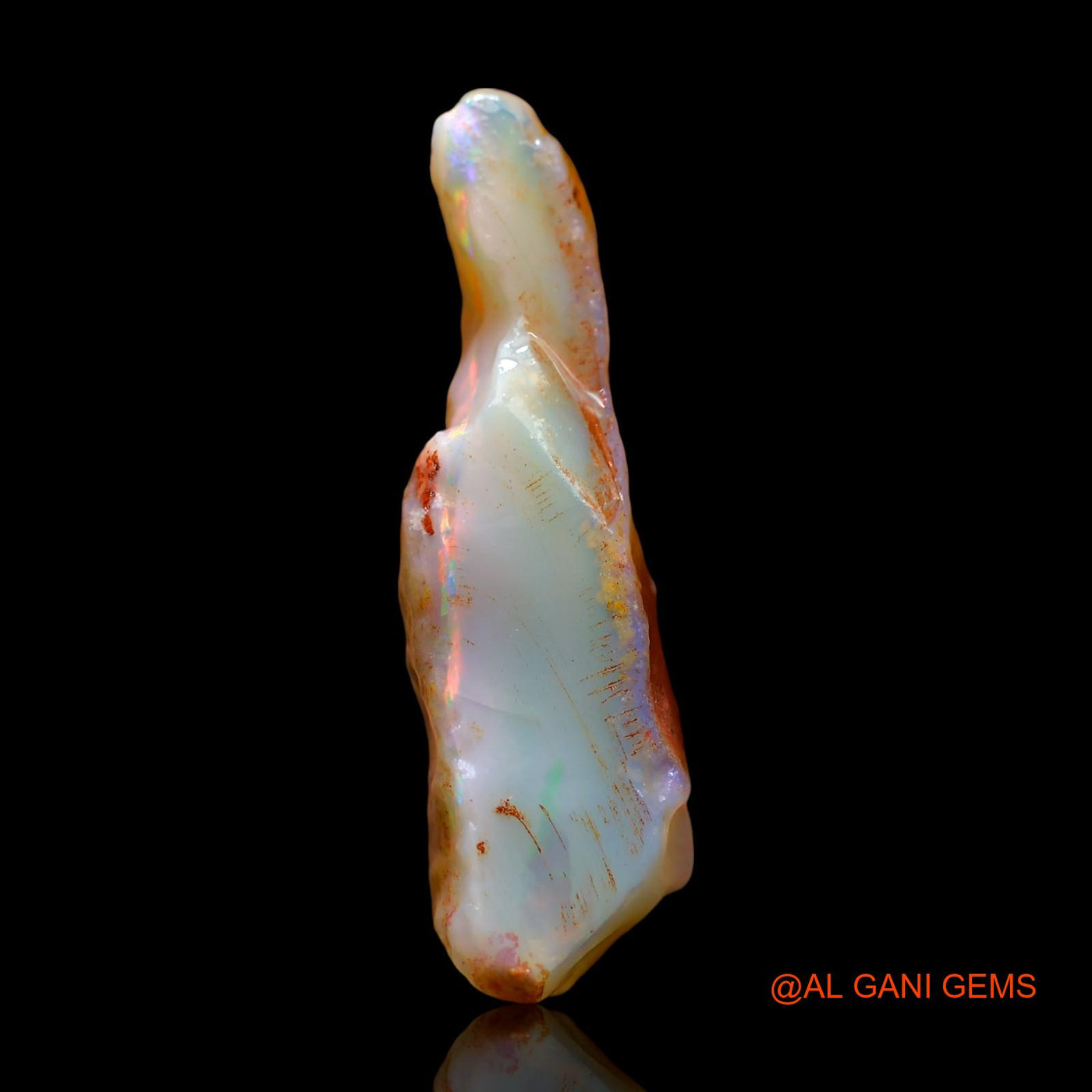 16.00 Cts Unheated Australian Fire Opal Loose Gemstone Fancy Rough Natural 32x11x9 mm RE-644