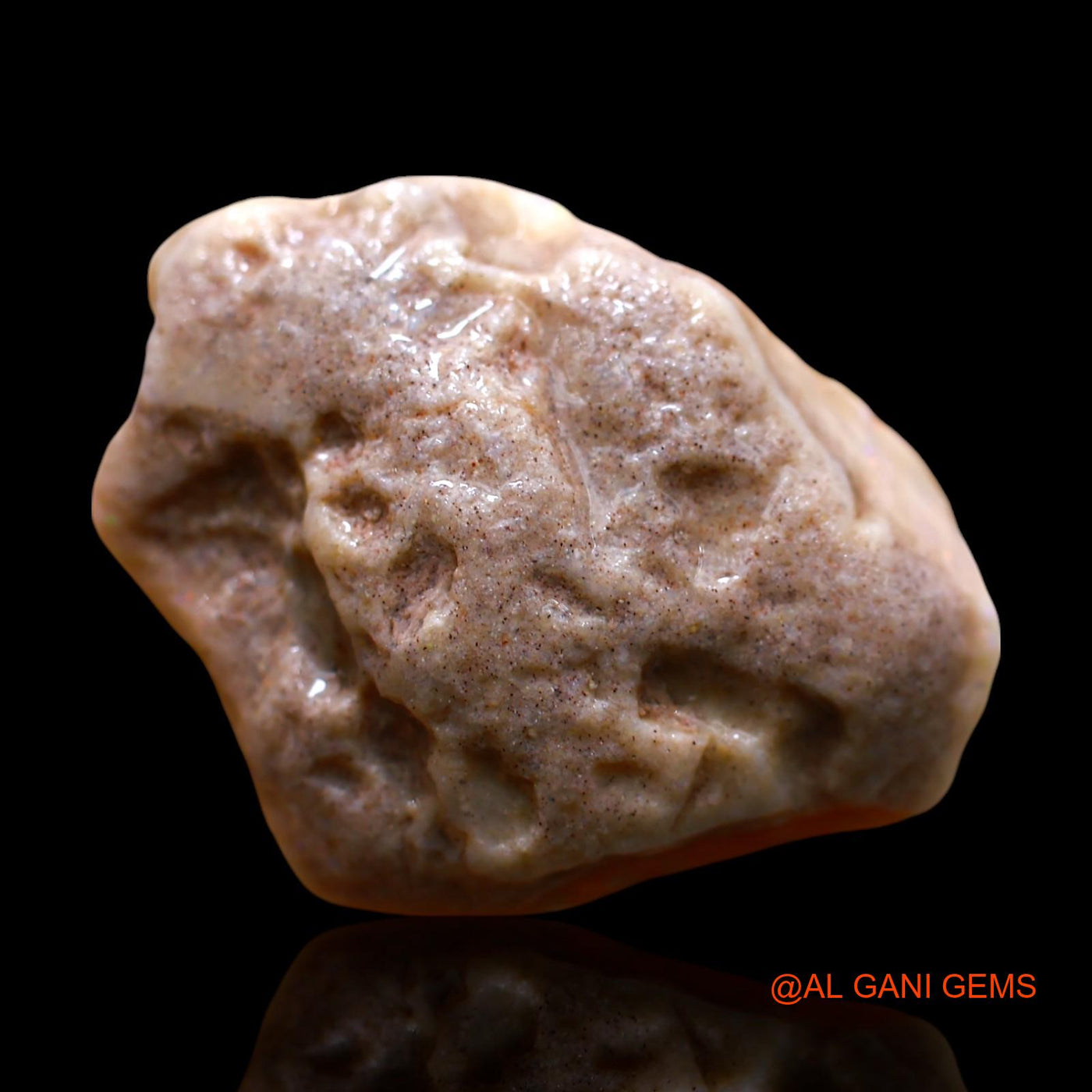 Natural Fire Opal Gemstone 20.00 Cts Loose Fancy Rough From Australia 25x20x9 mm RE-646