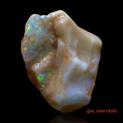 Natural Fire Opal Gemstone 20.00 Cts Loose Fancy Rough From Australia 25x20x9 mm RE-646