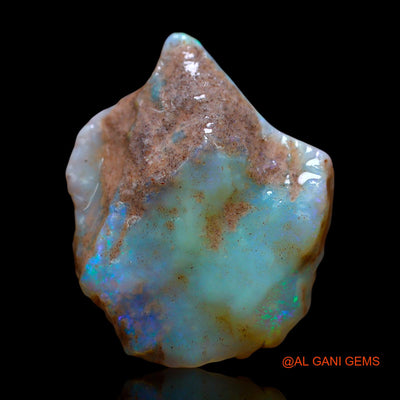 Natural Fire Opal Gemstone 17.00 Cts Loose Fancy Rough From Australia 26x21x7 mm RE-647