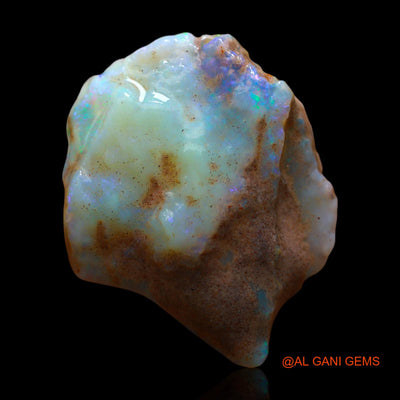 Natural Fire Opal Gemstone 17.00 Cts Loose Fancy Rough From Australia 26x21x7 mm RE-647
