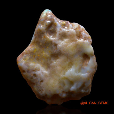 Natural Fire Opal Gemstone 17.00 Cts Loose Fancy Rough From Australia 26x21x7 mm RE-647