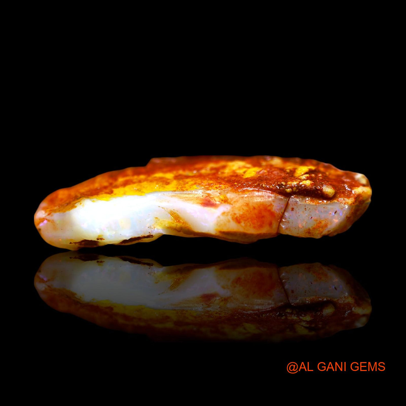 12.00 Cts Natural Australian Fire Opal Loose Gemstone Fancy Rough 29x15x6 mm RE-648