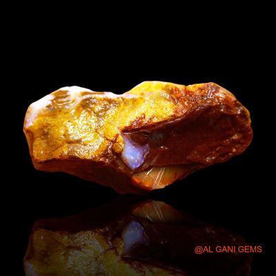 12.00 Cts Natural Australian Fire Opal Loose Gemstone Fancy Rough 29x15x6 mm RE-648