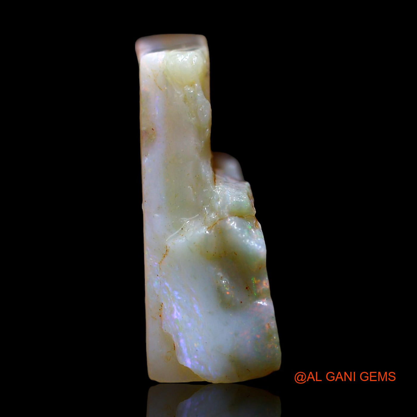 Natural Untreated Fire Opal Loose Gemstone Fancy Rough From Australia 19.00 Cts 29x18x7 mm RE-649