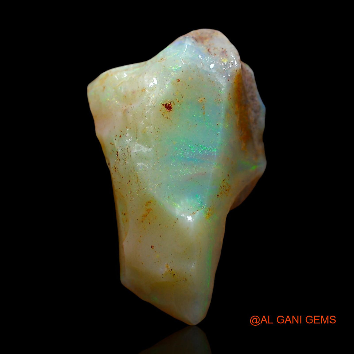 Natural Untreated Fire Opal Loose Gemstone Fancy Rough From Australia 9.00 Cts 20x11x8 mm RE-64