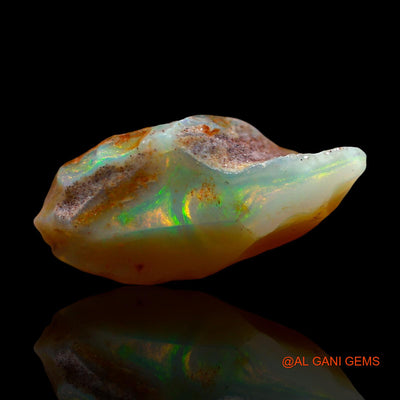 Natural Untreated Fire Opal Loose Gemstone Fancy Rough From Australia 9.00 Cts 20x11x8 mm RE-64