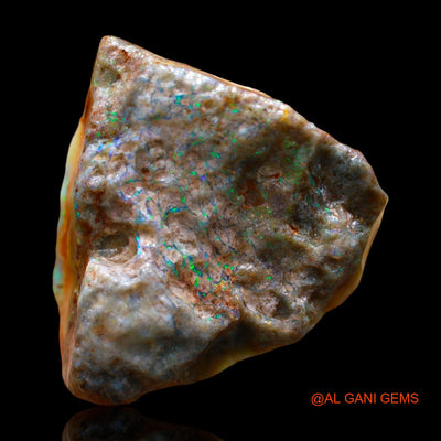 Natural Fire Opal Gemstone 16.00 Cts Loose Fancy Rough From Australia 22x20x8 mm RE-650