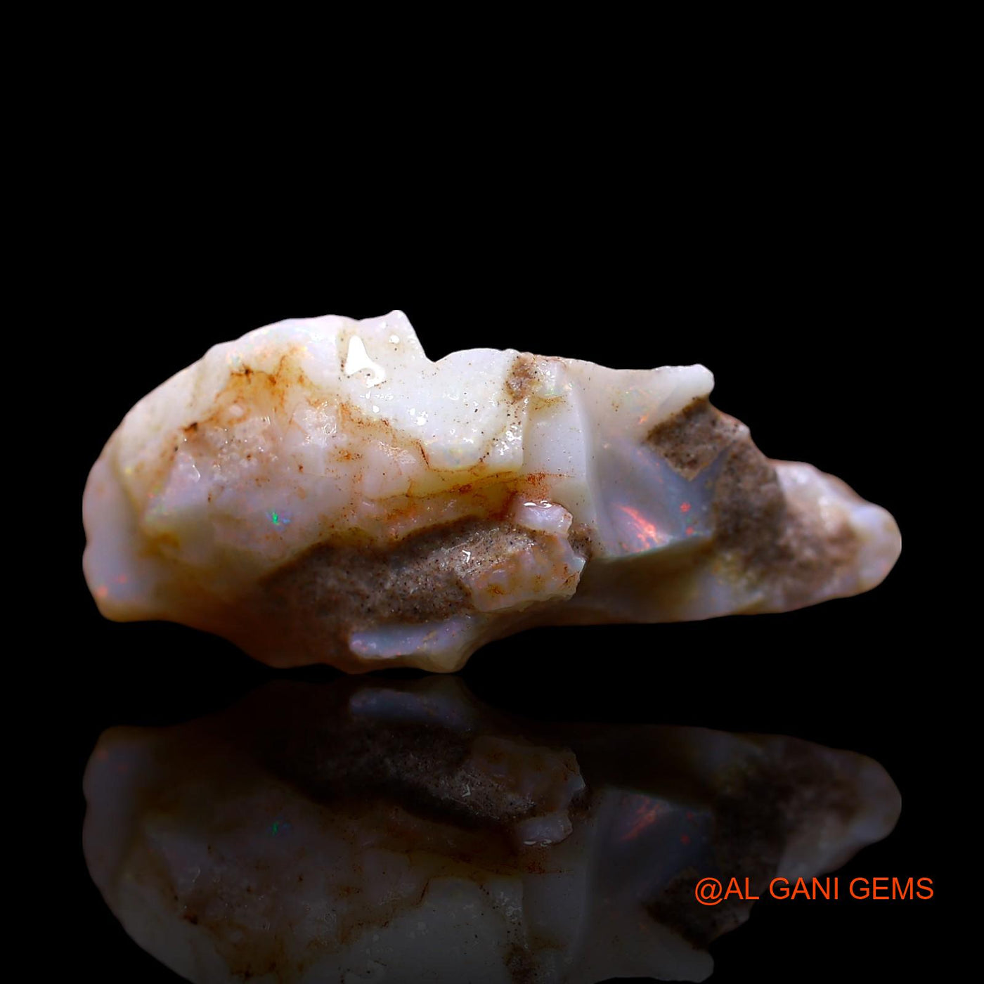18.00 Cts Natural Australian Fire Opal Loose Gemstone Fancy Rough 28x15x9 mm RE-652