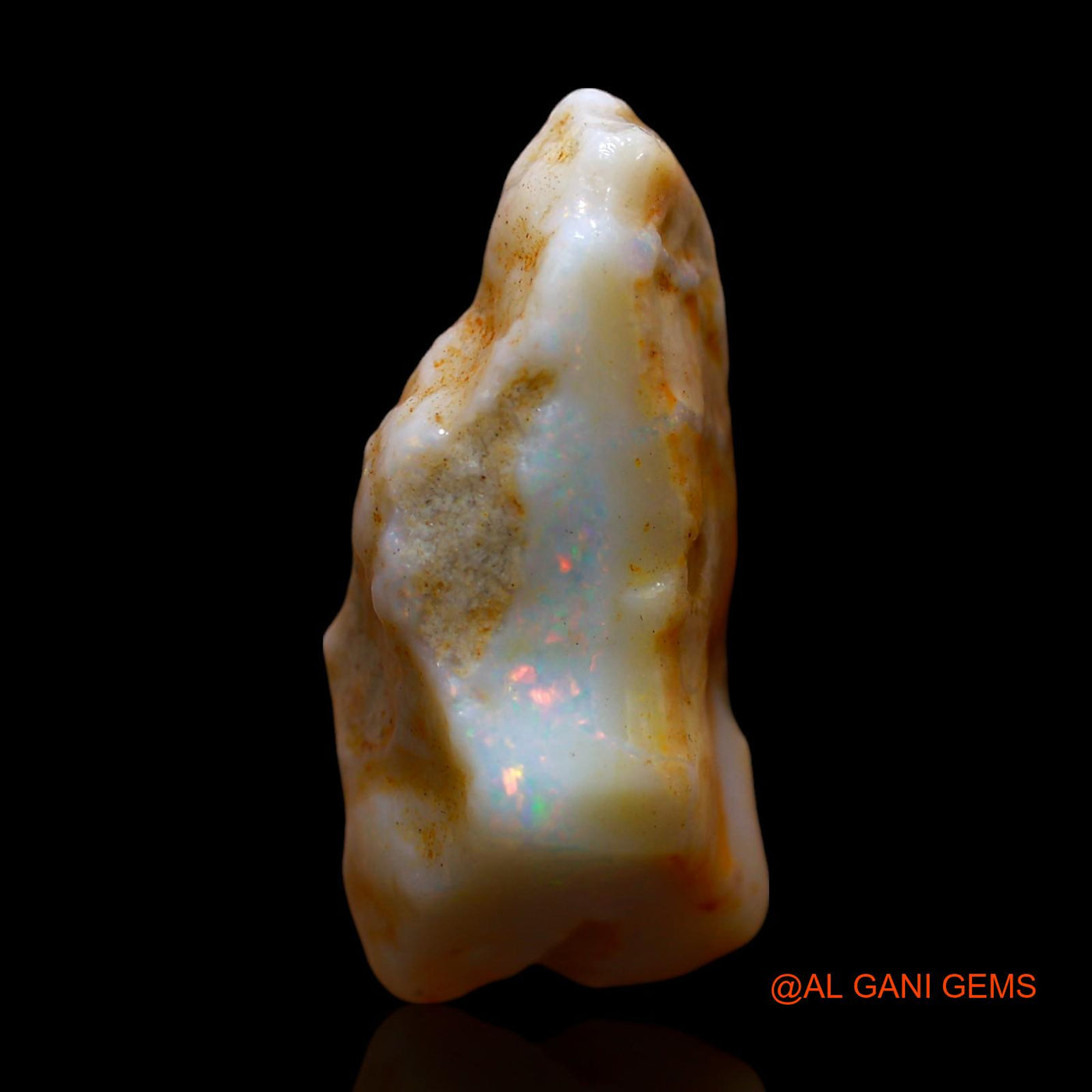 22.00 Cts Natural Australian Fire Opal Loose Gemstone Fancy Rough 25x16x11 mm RE-653