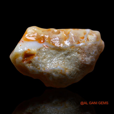 22.00 Cts Natural Australian Fire Opal Loose Gemstone Fancy Rough 25x16x11 mm RE-653