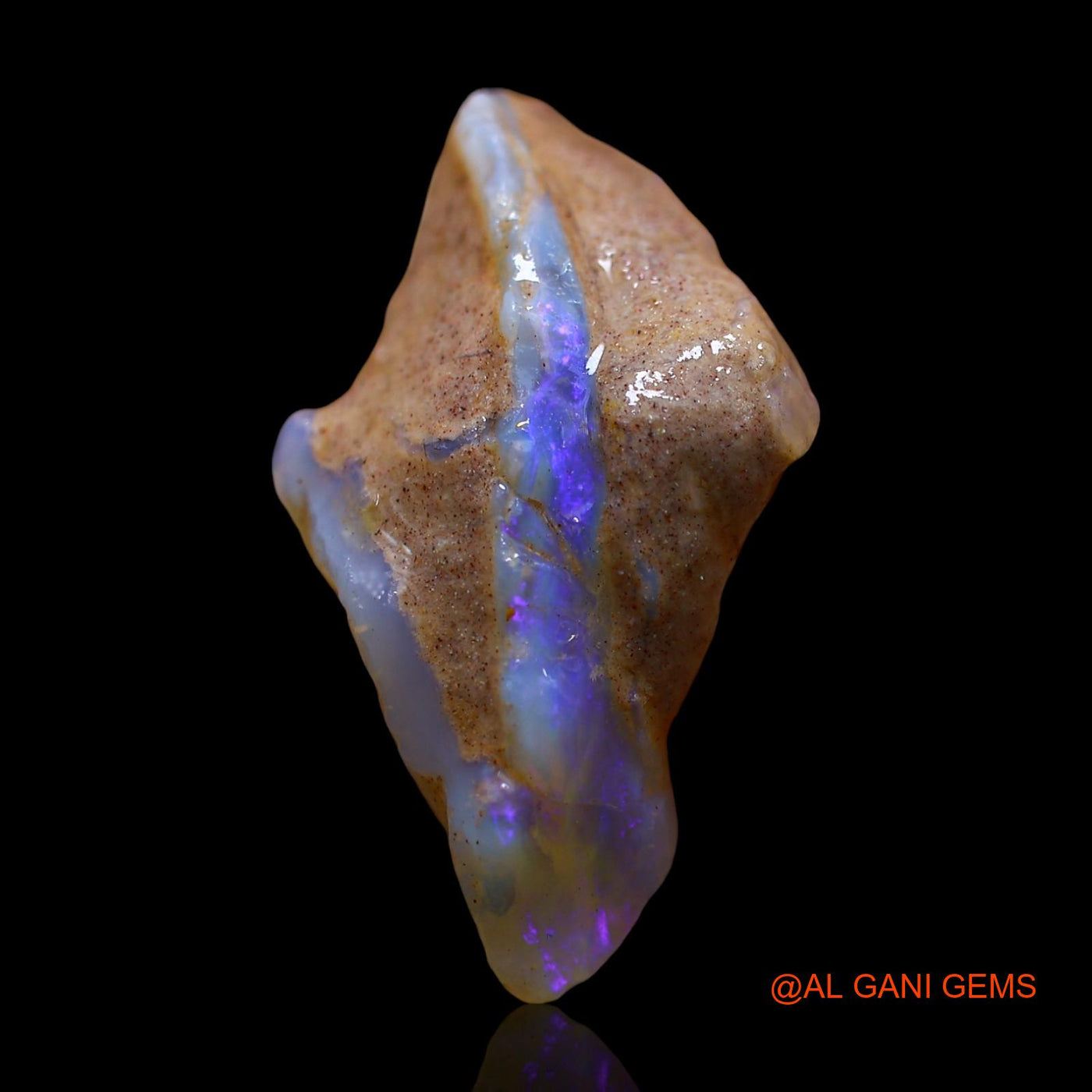 Natural Untreated Fire Opal Loose Gemstone Fancy Rough From Australia 15.00 Cts 27x12x12 mm RE-654