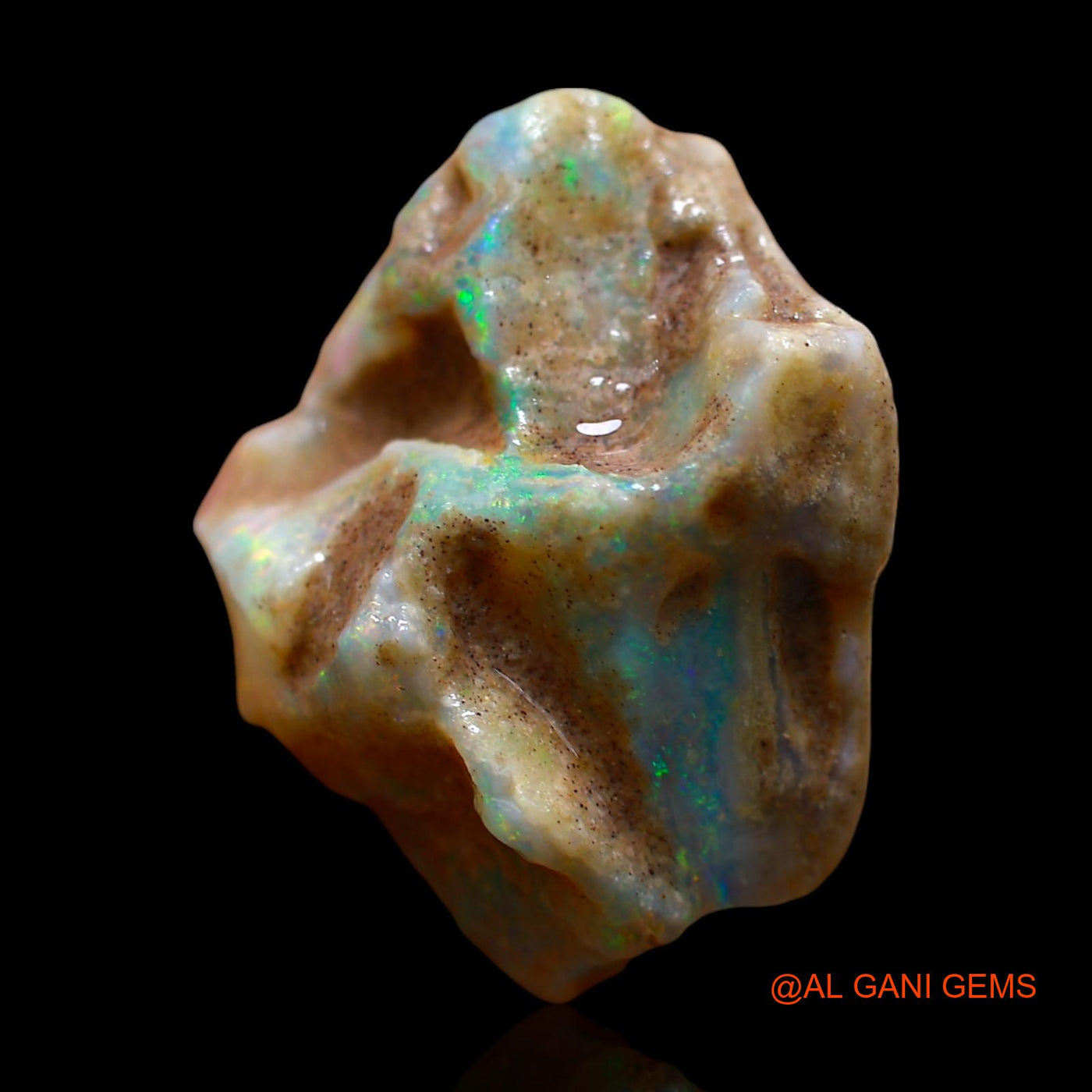 19.00 Cts Natural Australian Fire Opal Loose Gemstone Fancy Rough 23x20x11 mm RE-655
