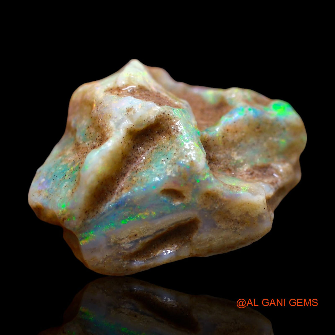 19.00 Cts Natural Australian Fire Opal Loose Gemstone Fancy Rough 23x20x11 mm RE-655