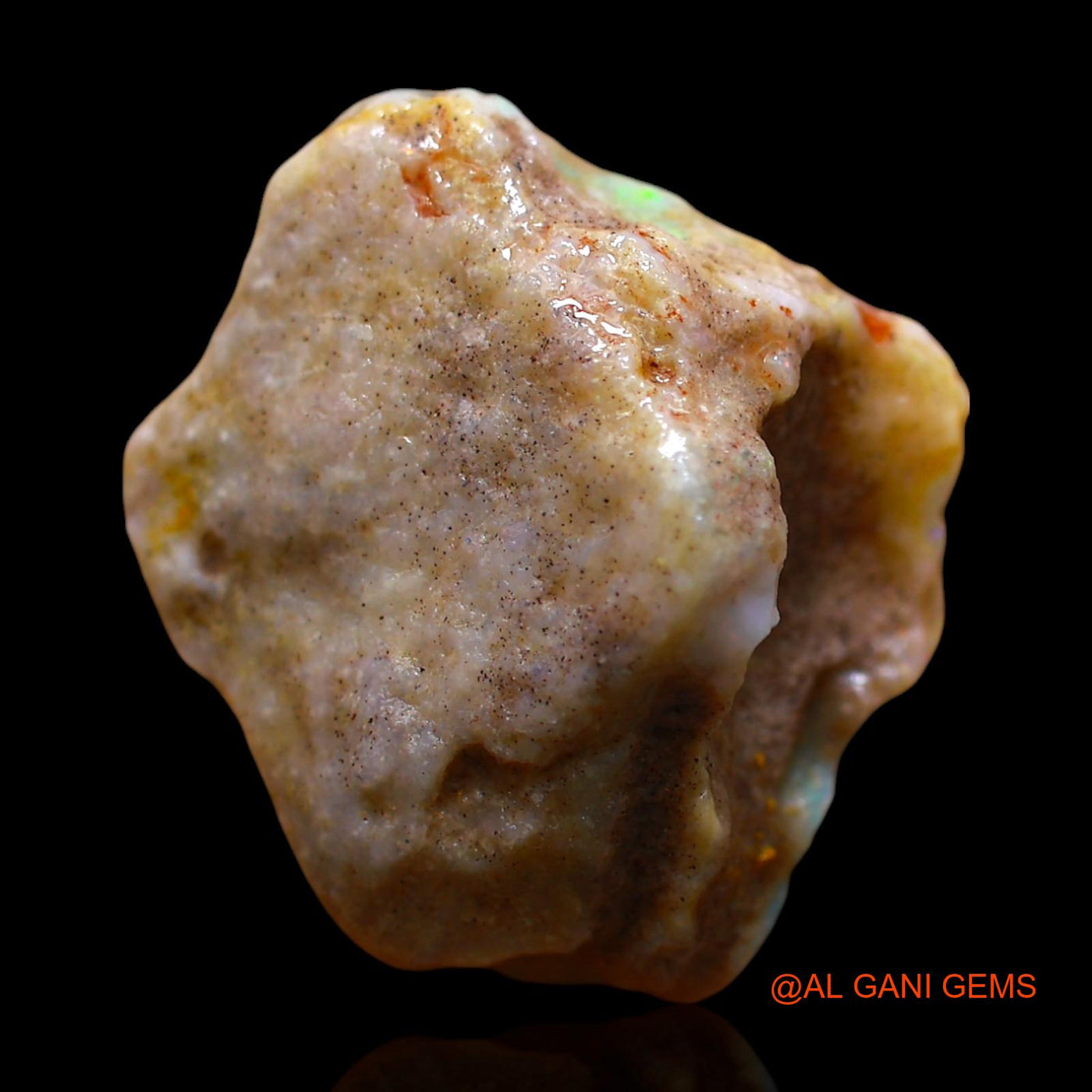 19.00 Cts Natural Australian Fire Opal Loose Gemstone Fancy Rough 23x20x11 mm RE-655