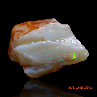 Natural Untreated Fire Opal Loose Gemstone Fancy Rough From Australia 12.00 Cts 19x14x10 mm RE-65