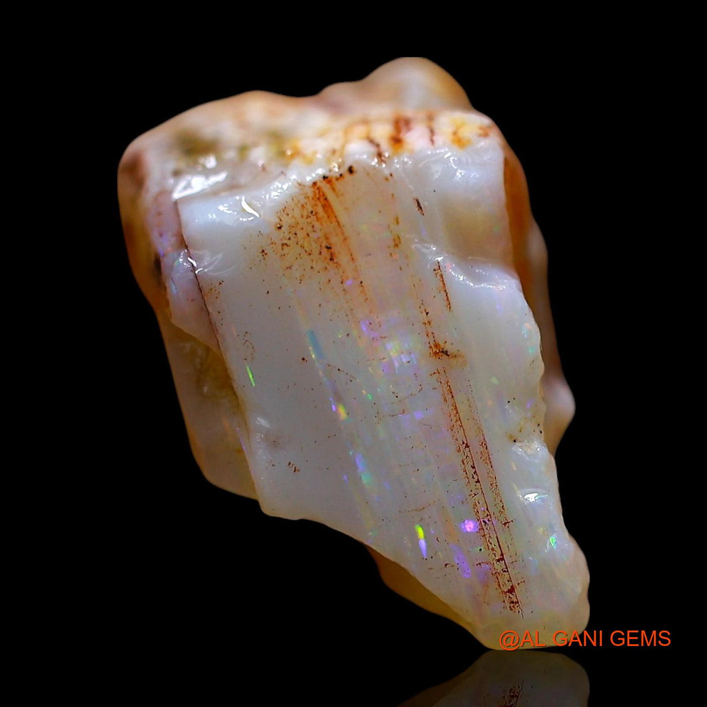 Natural Untreated Fire Opal Loose Gemstone Fancy Rough From Australia 12.00 Cts 19x14x10 mm RE-65