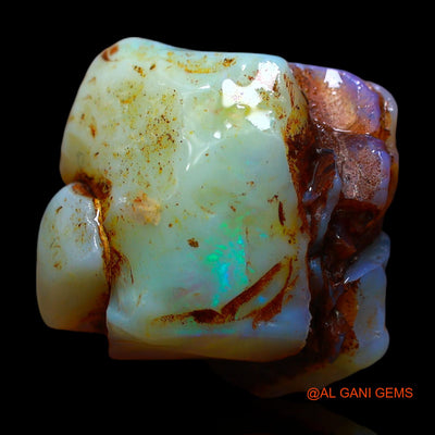19.00 Cts Natural Australian Fire Opal Loose Gemstone Fancy Rough 18x16x10 mm RE-660