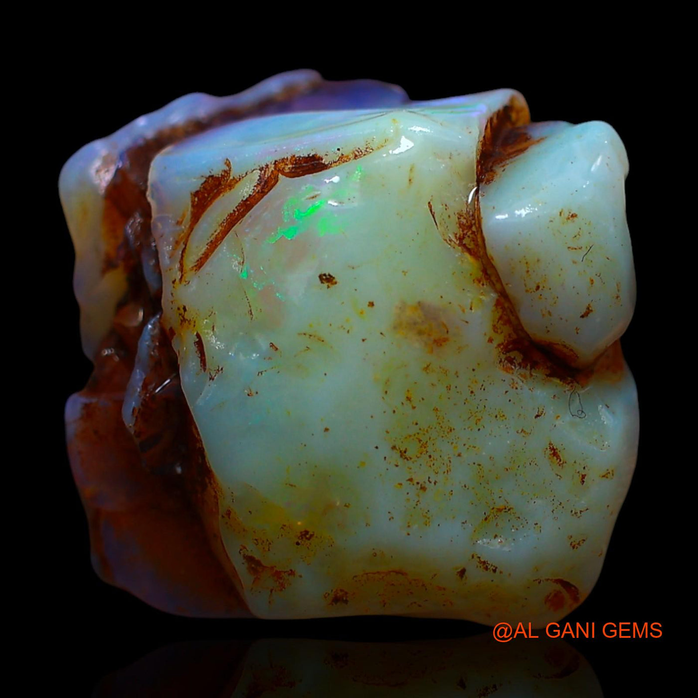 19.00 Cts Natural Australian Fire Opal Loose Gemstone Fancy Rough 18x16x10 mm RE-660