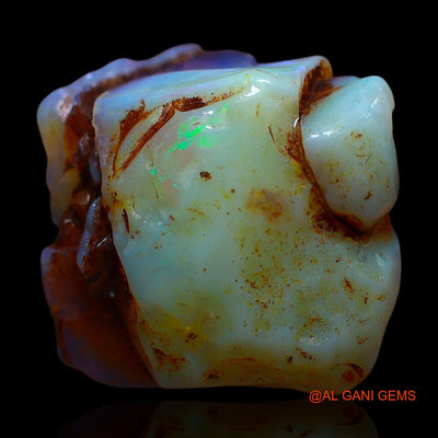 19.00 Cts Natural Australian Fire Opal Loose Gemstone Fancy Rough 18x16x10 mm RE-660