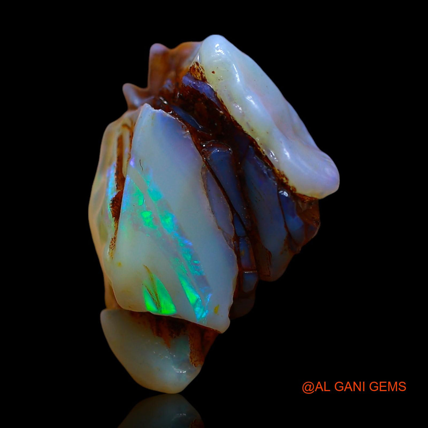 19.00 Cts Natural Australian Fire Opal Loose Gemstone Fancy Rough 18x16x10 mm RE-660