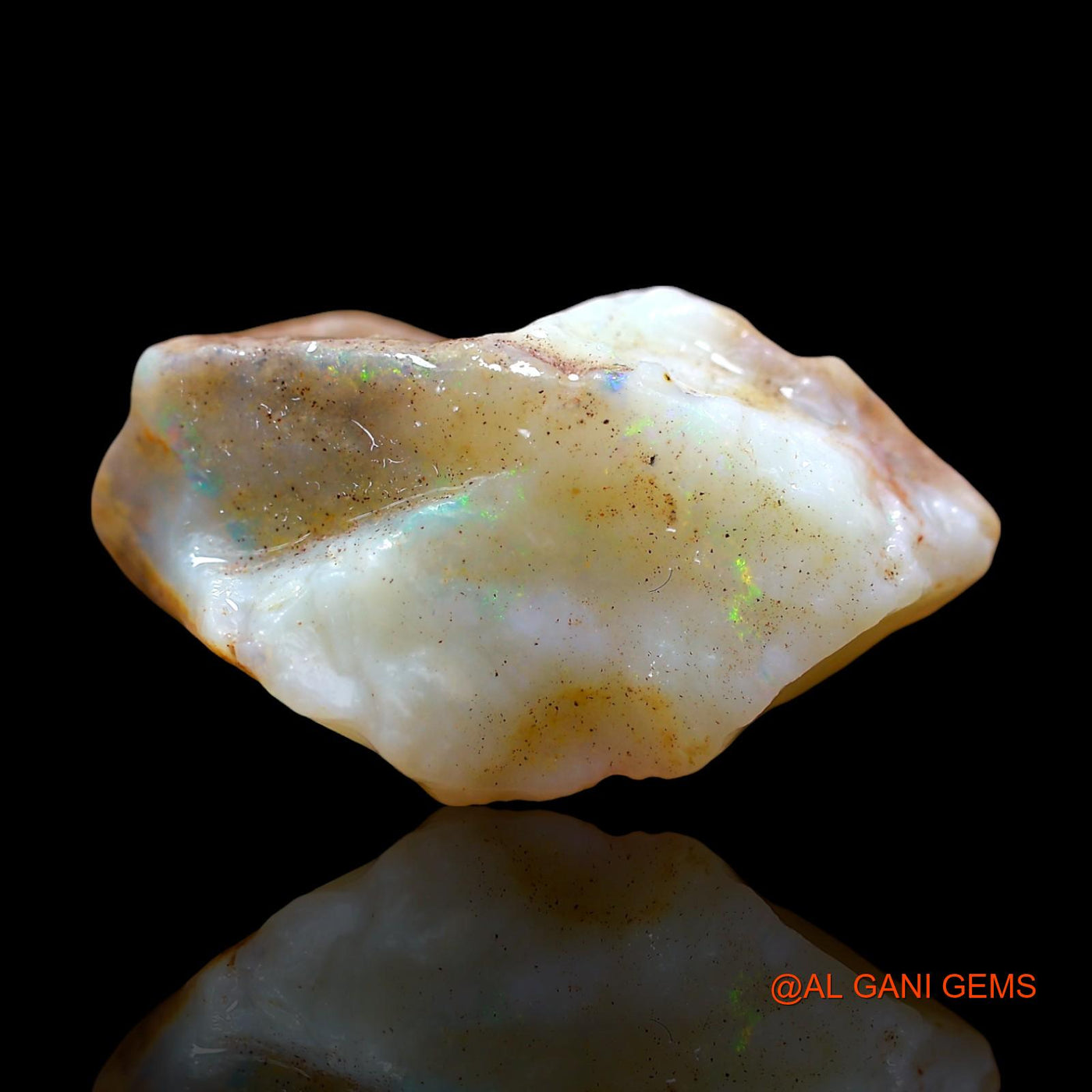 18.00 Cts Natural Australian Fire Opal Loose Gemstone Fancy Rough 25x15x12 mm RE-661