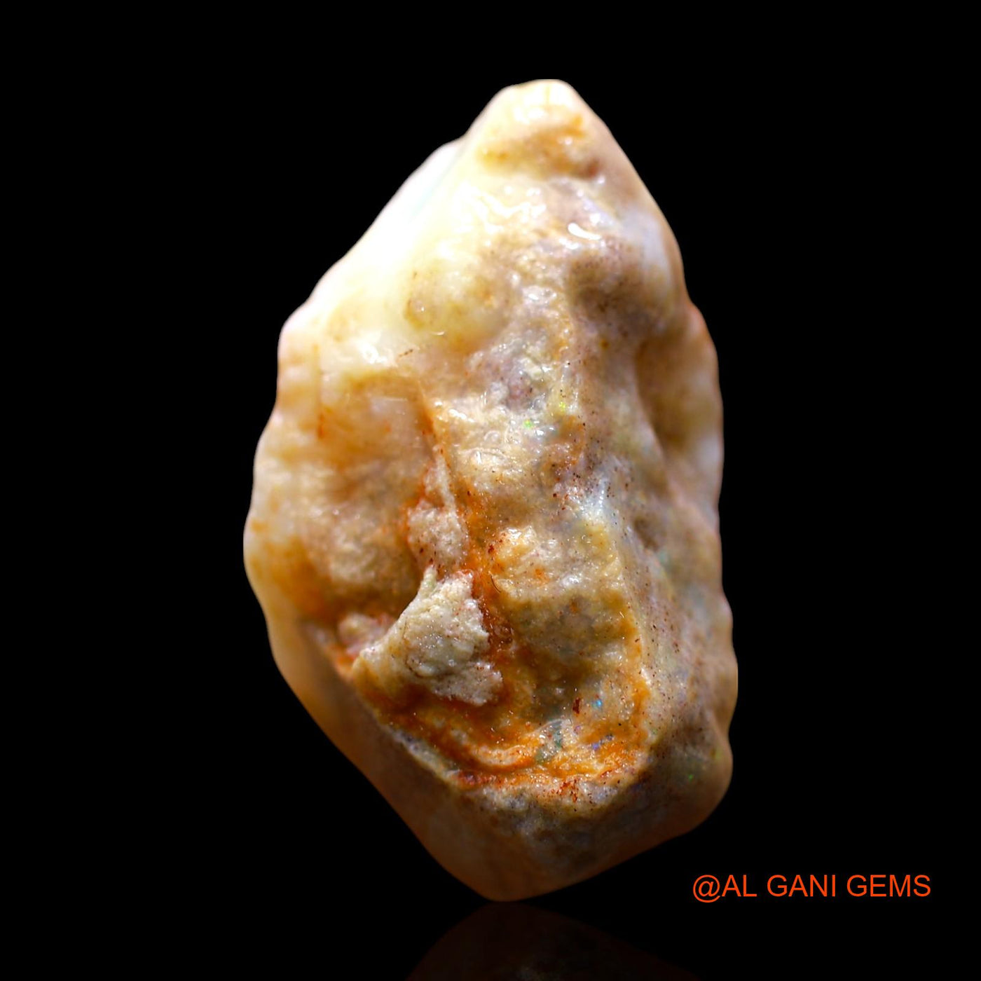 18.00 Cts Natural Australian Fire Opal Loose Gemstone Fancy Rough 25x15x12 mm RE-661