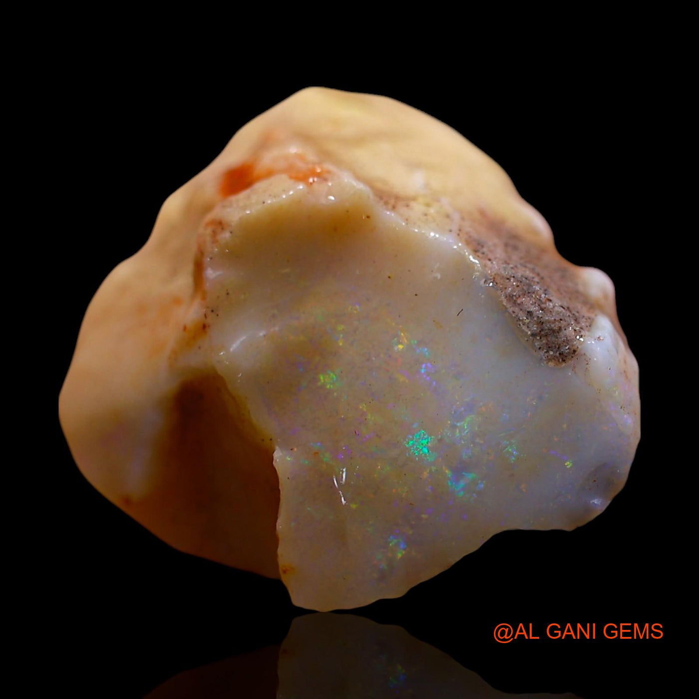 18.00 Cts Natural Australian Fire Opal Fancy Rough Loose Gemstone For Jewelry 23x18x11 mm RE-662