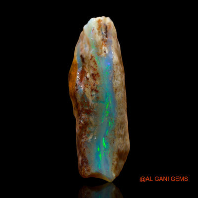 Natural Fire Opal Gemstone 13.00 Cts Loose Fancy Rough From Australia 25x13x8 mm RE-664